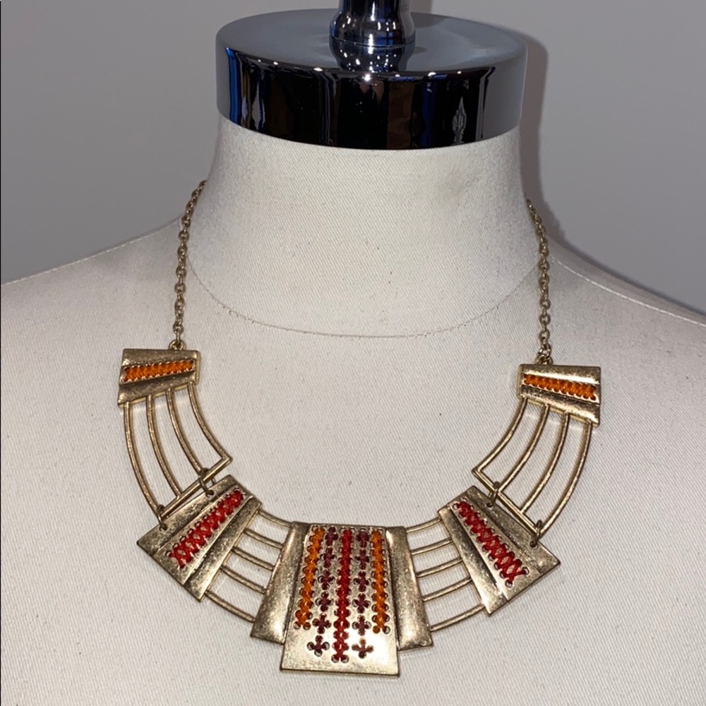 Tribal statement necklace